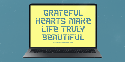 Meteor Horizon Font Poster 11