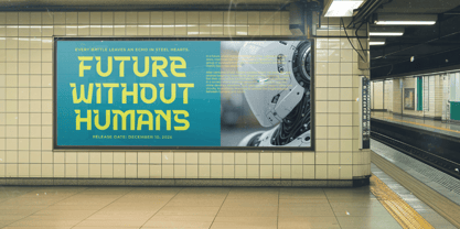 Meteor Horizon Font Poster 10