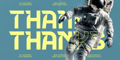 Meteor Horizon Font Poster 15