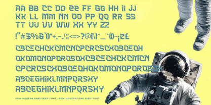 Meteor Horizon Font Poster 14