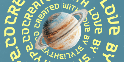 Meteor Horizon Font Poster 4