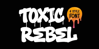 Toxic Rebel Font Poster 1