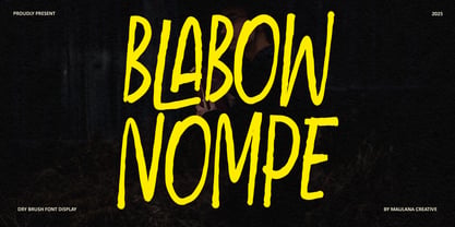 MC Blabow Nompe Font Poster 1