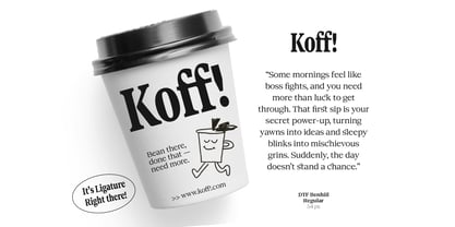 DTF Benhill Font Poster 3