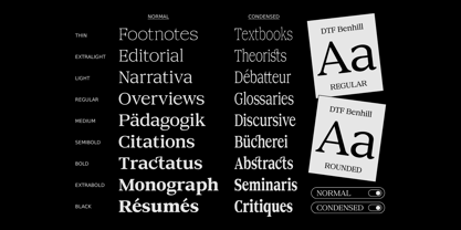 DTF Benhill Font Poster 9