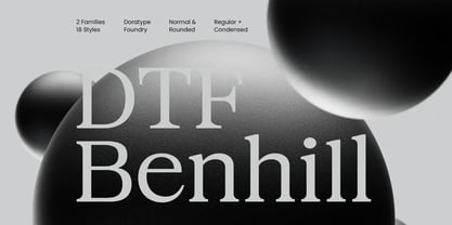 DTF Benhill Font Poster 11