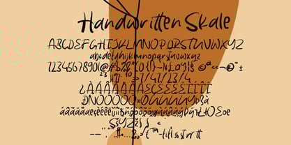 Handwritten Skale Font Poster 4