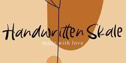 Handwritten Skale Font Poster 1