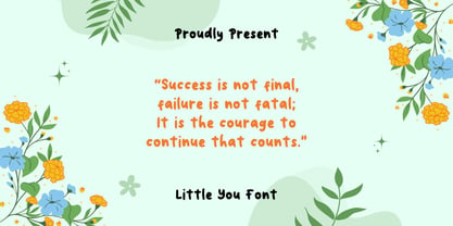 Little You Font Poster 3