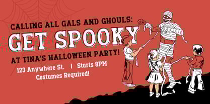 Fox Granite Font Poster 6