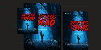 Phantomia Font Poster 3