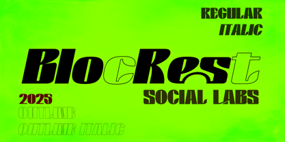 BlocRest Font Poster 1