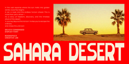 Gelico Condensed Font Poster 6