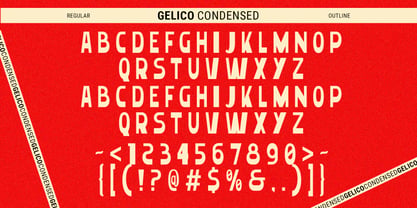 Gelico Condensed Font Poster 5