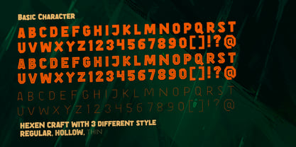 Hexen Craft Font Poster 10