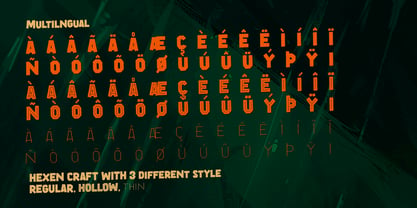 Hexen Craft Font Poster 11