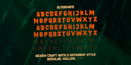 Hexen Craft Font Poster 12