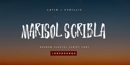 Marisol Scribla Cyrillic Font Poster 1