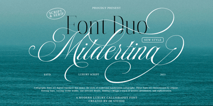 Mildertina Script & Serif Font Poster 1