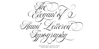 Mildertina Script & Serif Font Poster 3