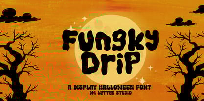 Funky Drip Font Poster 1
