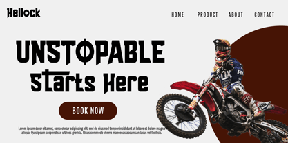 Hellock Font Poster 6