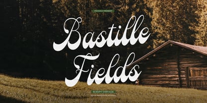 Bastille Fields Font Poster 1