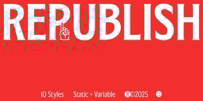 Republish Font Poster 1