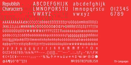 Republish Font Poster 4
