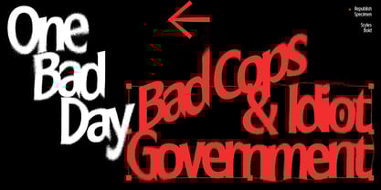 Republish Font Poster 10