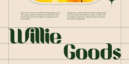 Willie Font Poster 2