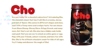 Choco Sans O Font Poster 2