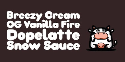 Choco Sans O Font Poster 4