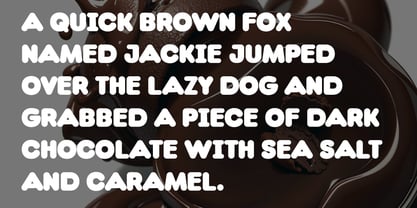 Choco Sans O Font Poster 3