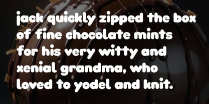 Choco Sans O Font Poster 6