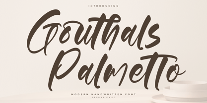 Gouthals Palmetto Font Poster 1