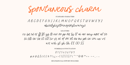 Spontaneous Charm Font Poster 12
