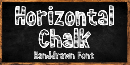 Horizontal Chalk Font Poster 1