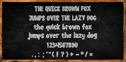 Horizontal Chalk Font Poster 4