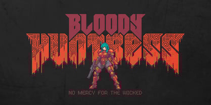 Pixel Demon Font Poster 2