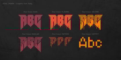 Pixel Demon Font Poster 6