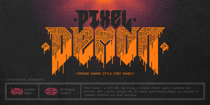 Pixel Demon Font Poster 1