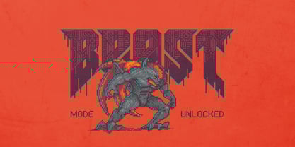 Pixel Demon Font Poster 3