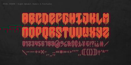 Pixel Demon Font Poster 7