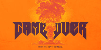 Pixel Demon Font Poster 4