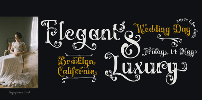 Nymphaea Font Poster 5