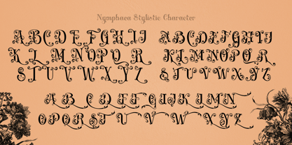 Nymphaea Font Poster 6