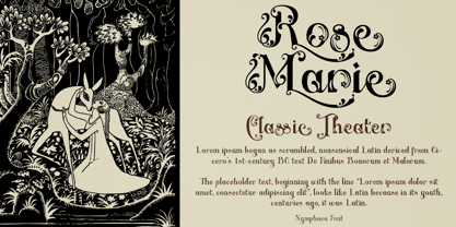 Nymphaea Font Poster 4