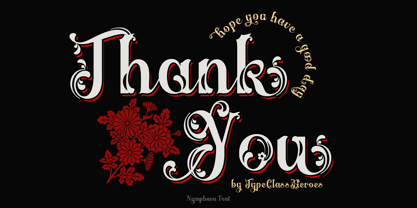 Nymphaea Font Poster 10