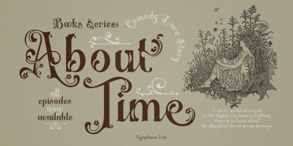 Nymphaea Font Poster 2